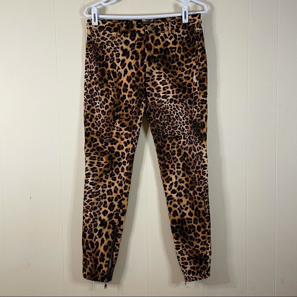 Zara Trafaluc Leopard Cheetah Print Pants